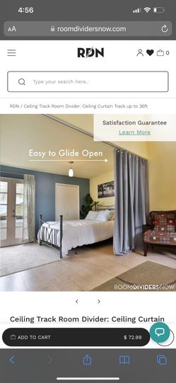 Divide And Conquer Room Divider With Curtain 