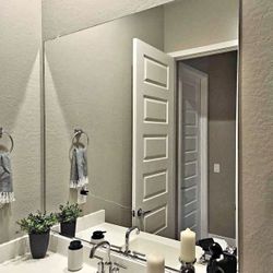 Large 60" x 40" Wall Mirror - Bathroom Vanity / Home Gym / Dance Studio