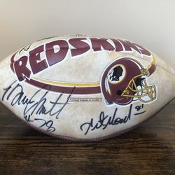 Redskins football Autographed Signed