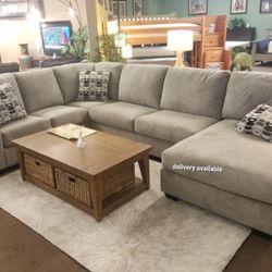 Brand New// Gray Oversized Sectional, Seccional, Couch// Delivery Available 