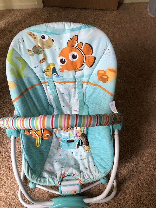 destiny and finding nemo baby rocker