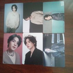 6 Bts Suga Photocards
