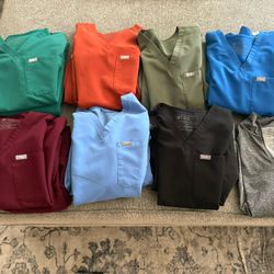 Lightly Used Figs Scrubs and Patagonia Jackets