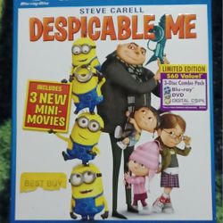 Despicable Me Cartton Movie Blu Ray Movie Dvd Steve Carell