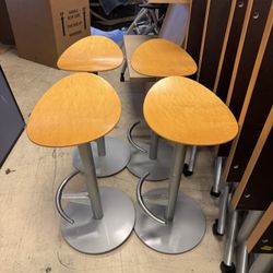 Set Of 4 Enea Coma Café Bar Stool by Josep Lluscà - Excellent Condition- Retail: $1800