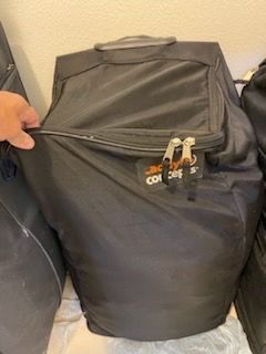 Jumbo suitcase w/pull & wheel Zipper , many compartments