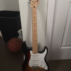 Squier by Fender Stratocaster Electric Guitar – Sunburst Finish