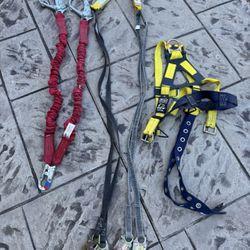 Construction Safety Harness, Beam Clamp & Safety Lanyards