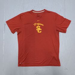 Nike DriFit USC Trojans Shirt Football Baseball Gym Workout Fitness Basketball