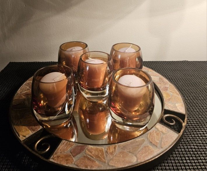 5 Candle Votive Holders
