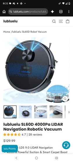 Lubluelu robot vacuum and mop