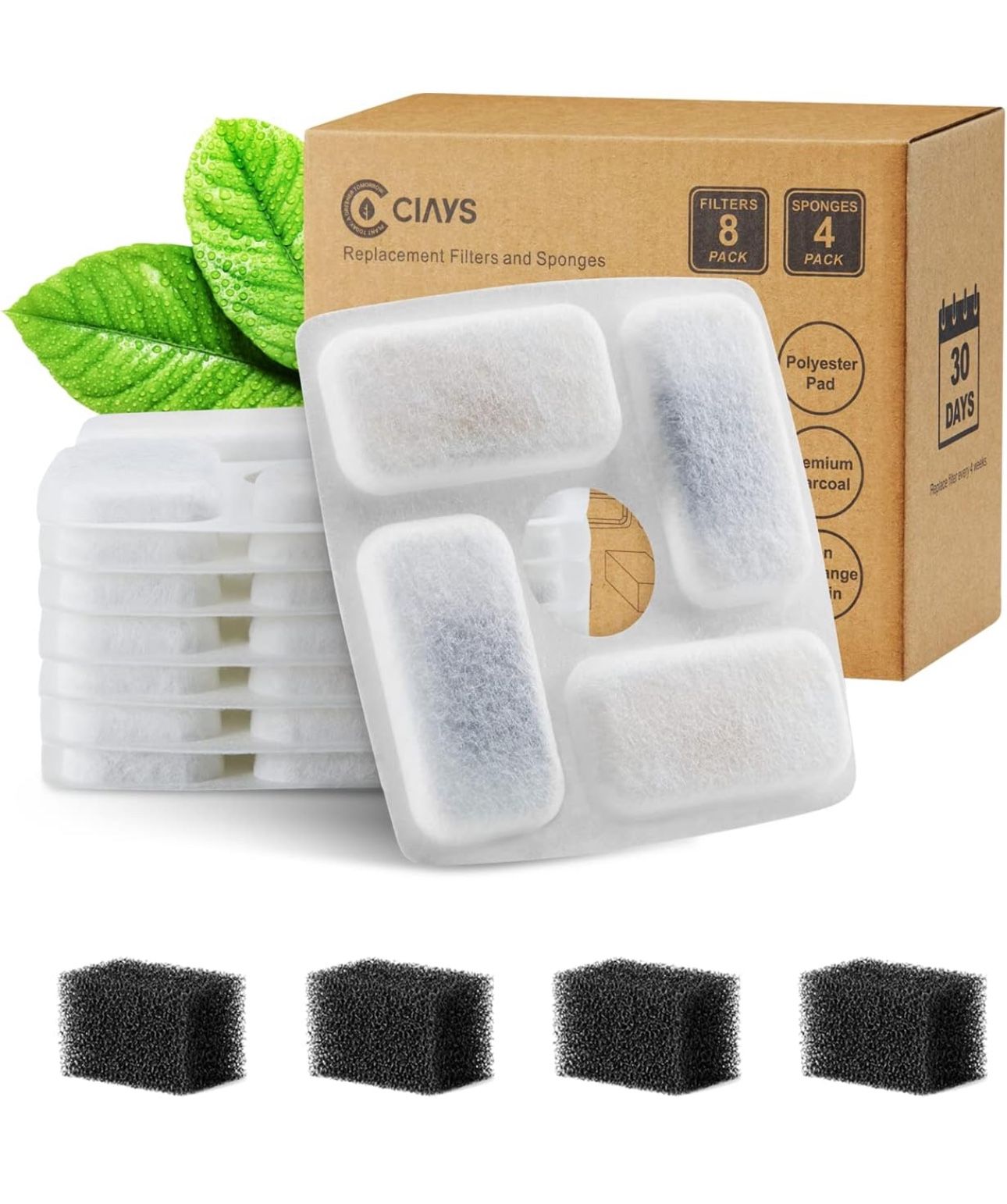 Ciays Cat Water Fountain Replacement Filter