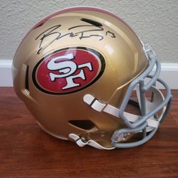 Brock Purdy signed helmet