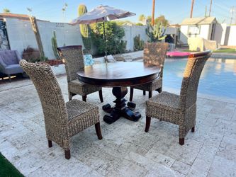 Round Pedestal Dining Set, 5 Piece Round Dining Set