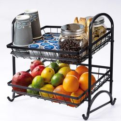 Stackable Candy Display Rack|Stackable Candy Organizer|Multi-Function Snack Rack&Shelf for Chips |Perfect Display Solution for Stores (Black, Medium)