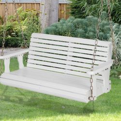 highwood Weatherly 3 -person White Outdoor Swing