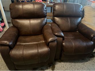 Brown recliners