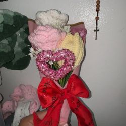 Ramo De Flores Tejidas Eternas 