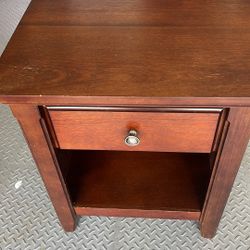Wood End Table