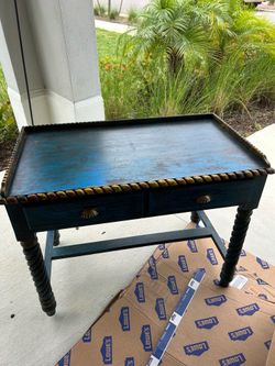 Free blue painted desk