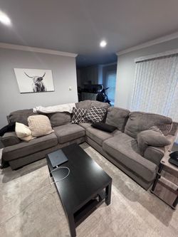 Couch with pillows / Sofa