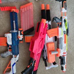 Lot of nerf guns