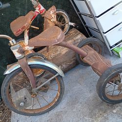 2 vintage tricycles
