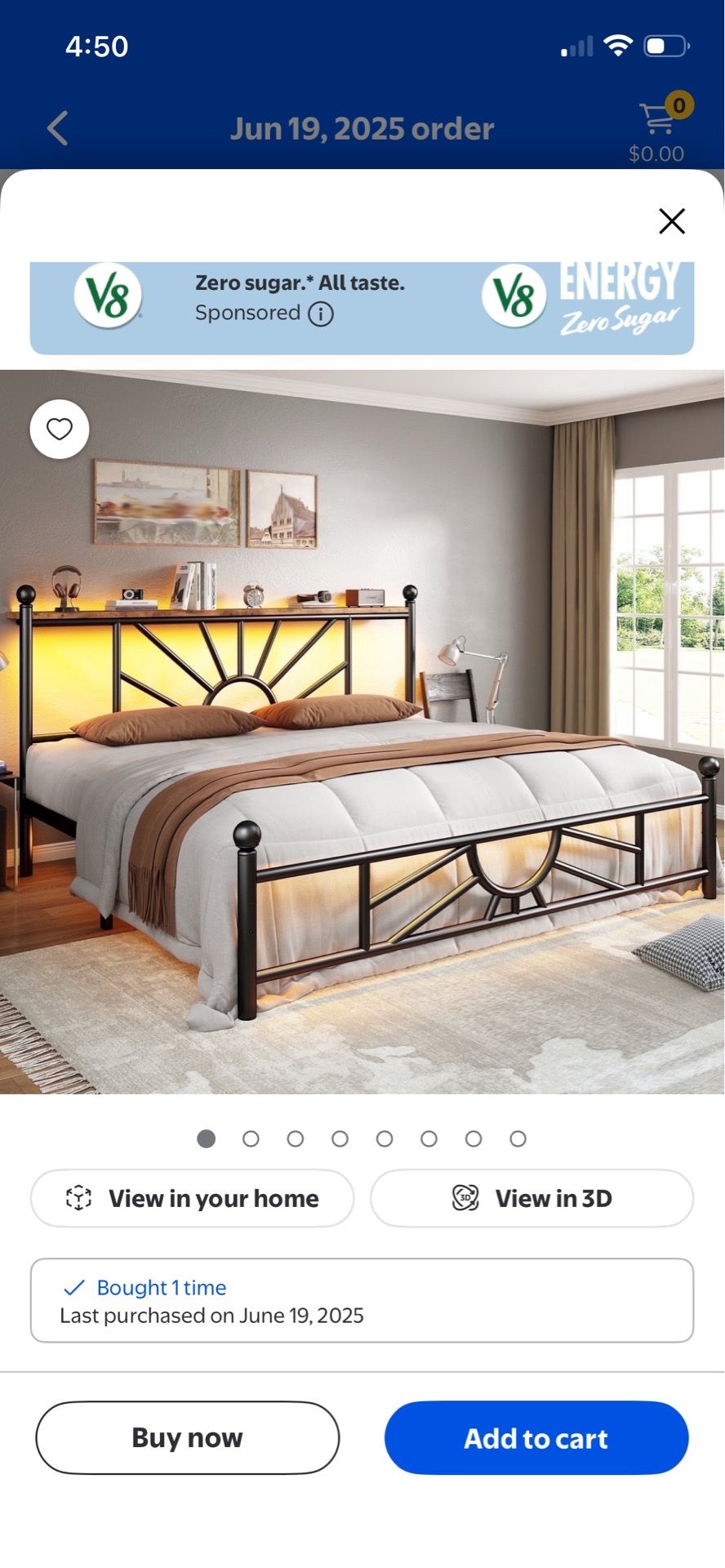 Queen size bed frame