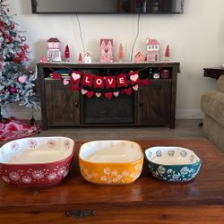 Set Of 3 Dandelion bowls
