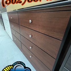 Cherry Eight Drawer Dresser With Rails New Cajonera Comoda 