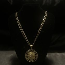 Brand new 10k gold 20inch cuban chain 6.5mm2inch cuban style globe  18.4g all real no trades 
