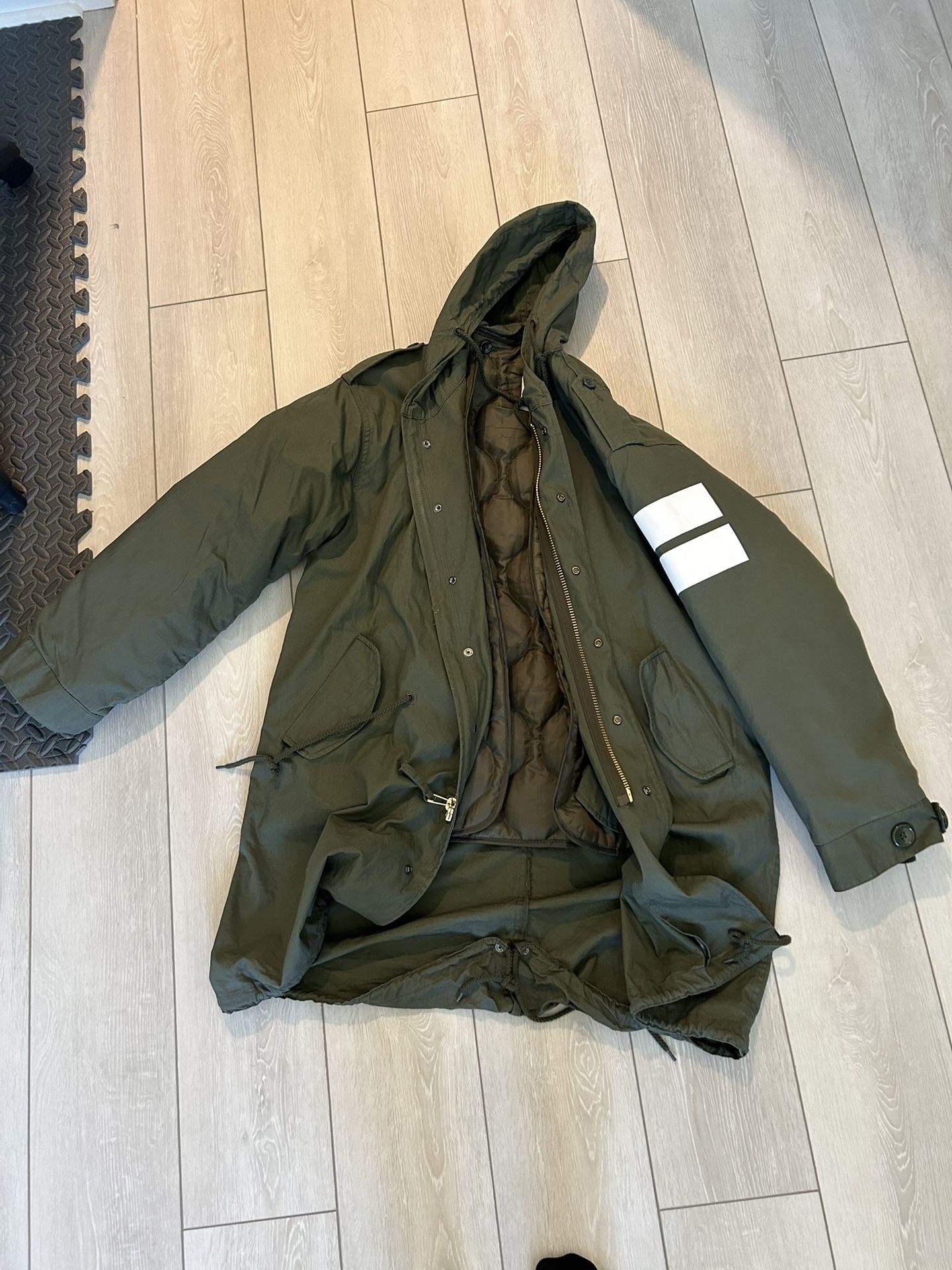 Olive Green Parka - Rain Jacket Layers 