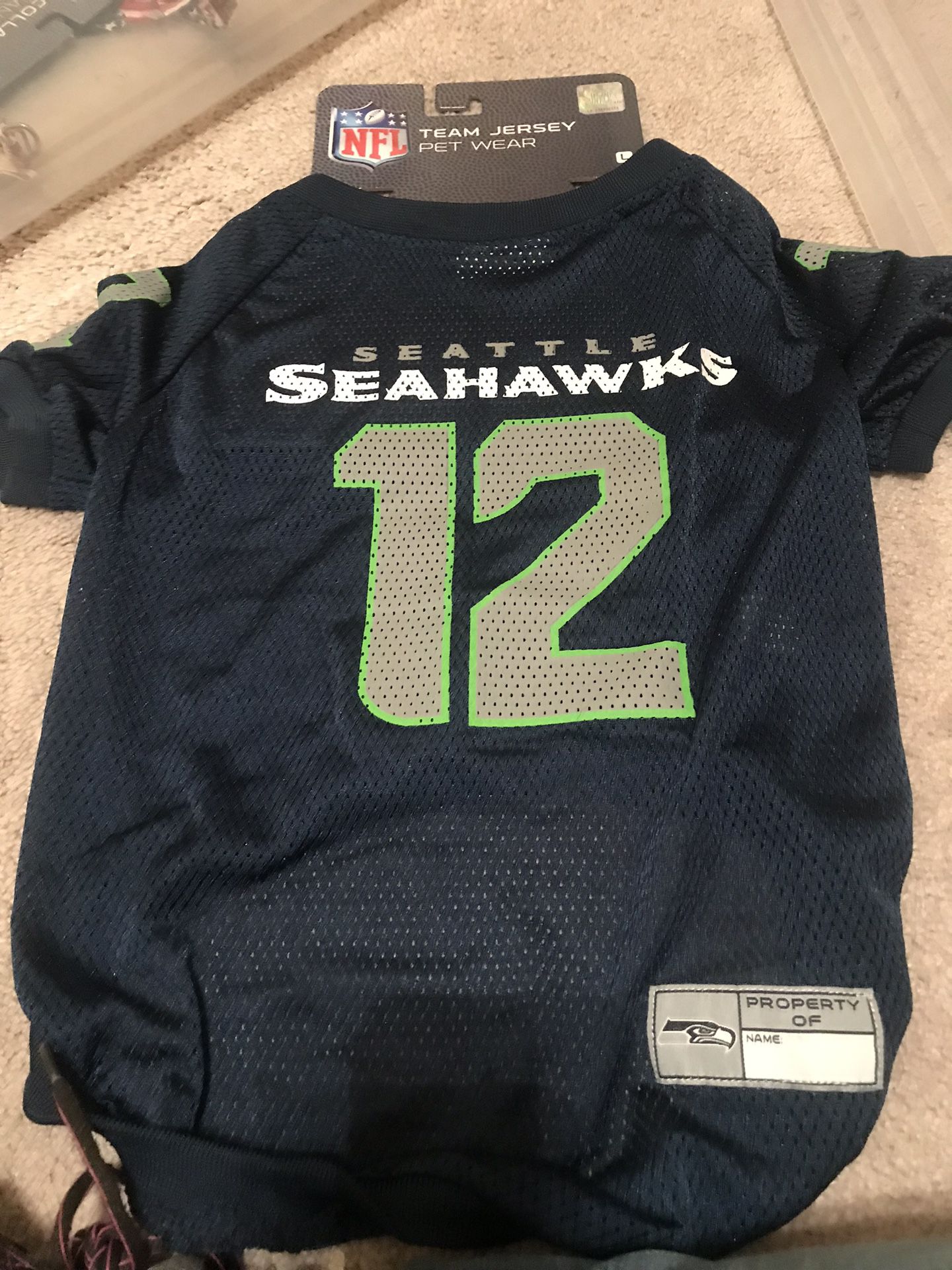 New Pet Jersey NFL Licensed Seahawks