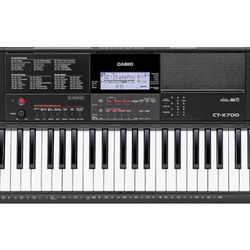 piano keyboard 61 key casio ctx700 + stand