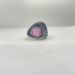 Tourmaline Multi Colors Ring