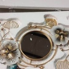 Ginkgo Leaf Wall Decor Mirror