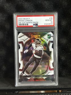 Drake London [White Die Cut] #35 2022 Panini Select