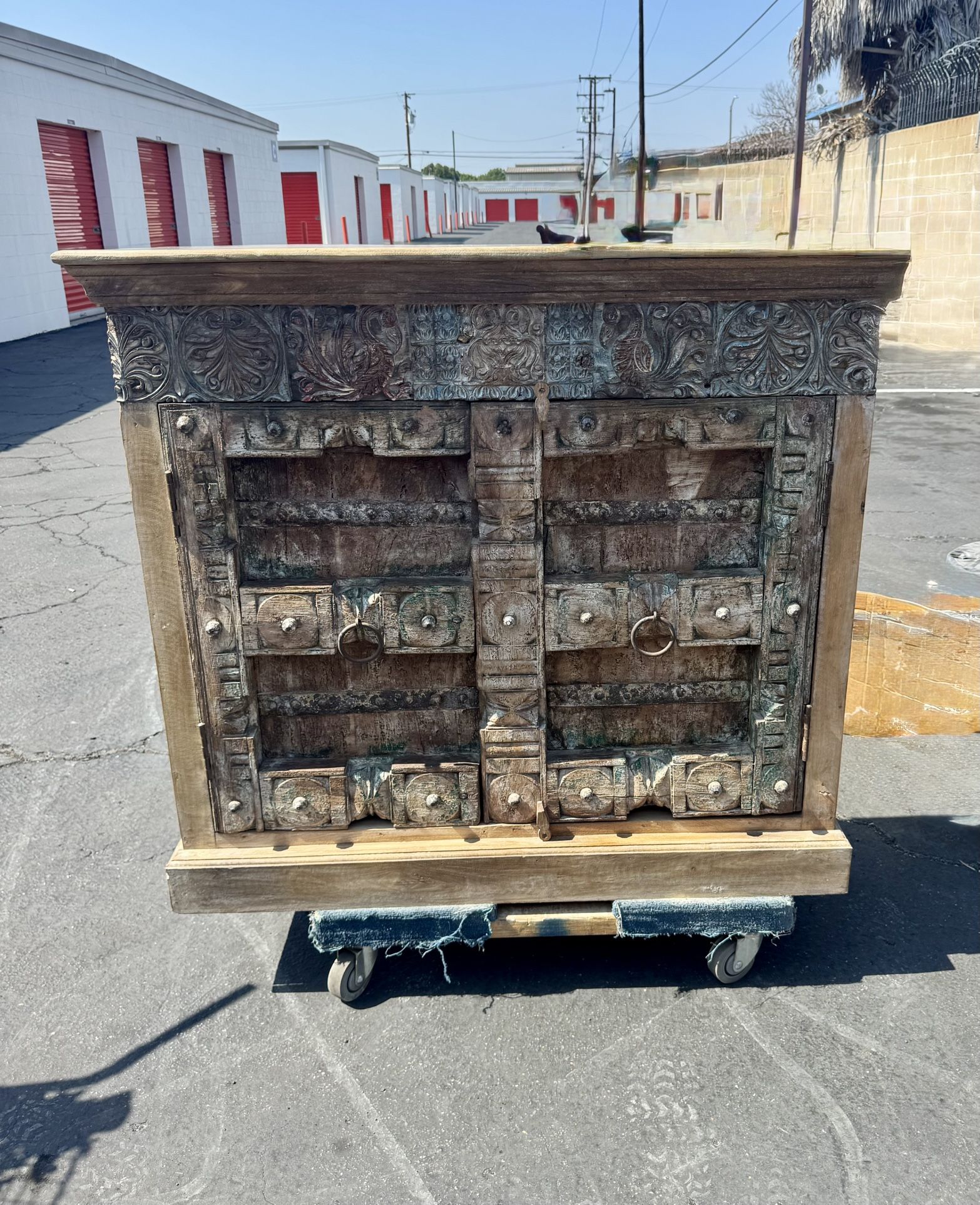 Large Aztec Armoire/Bar