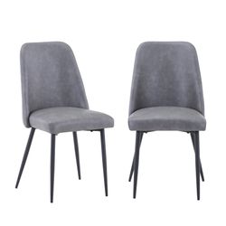 Maddox Grey Uph Chair (Set of 2)