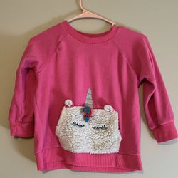 2 Girls’ “Sweet n Sassy” Sweatshirts (Size 7/8) – Cute Animal & Unicorn Designs