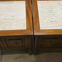 Vintage Mid-Century Modern Pair Of End Tables