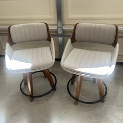 Swivel Counter Stools Set of 2 (20” height