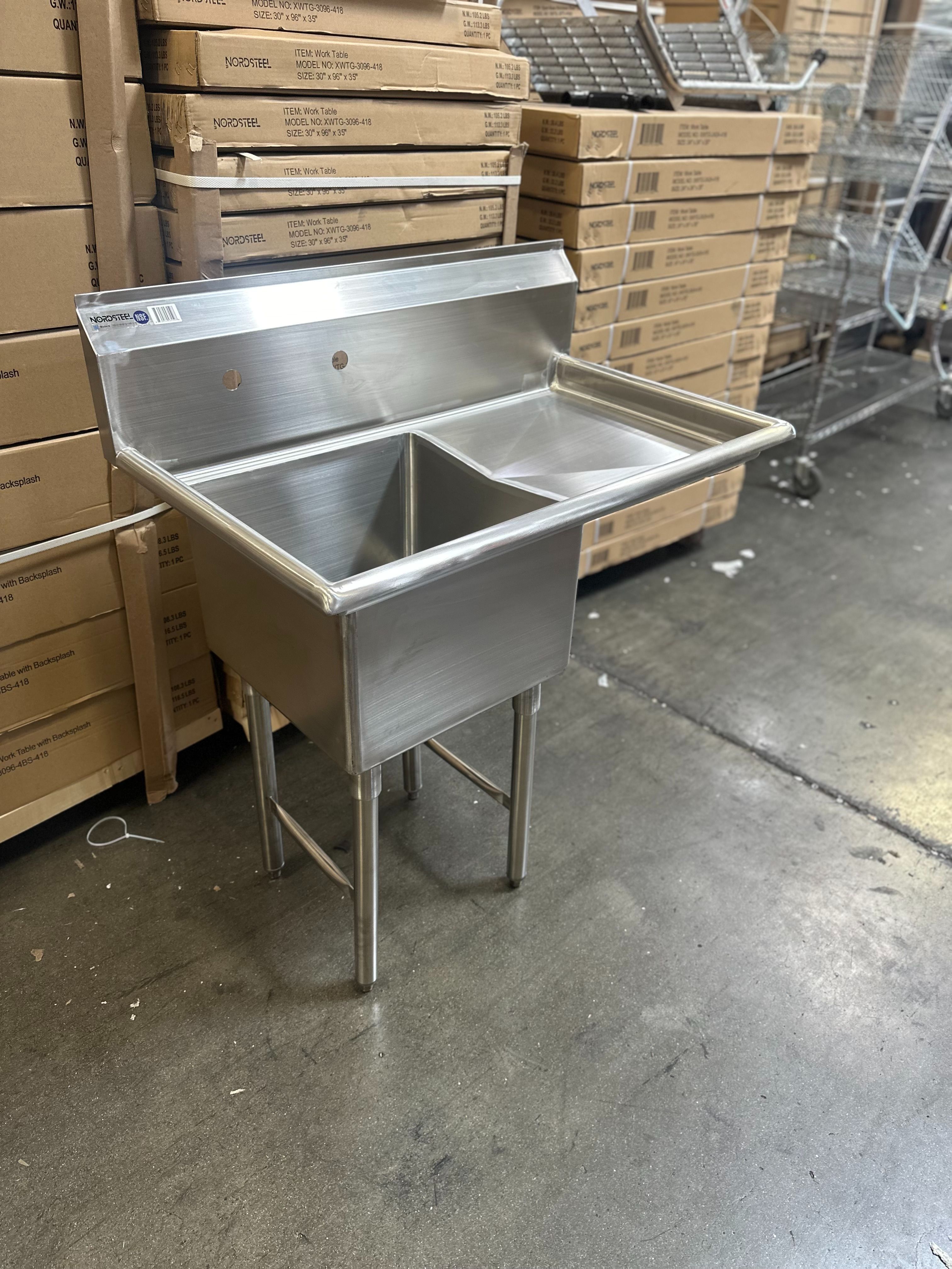 prep sink Brand new heavy duty Nordsteel brand NSF