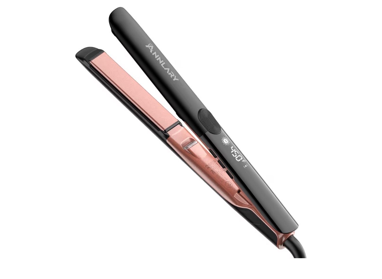 Hair Straightener, 1 Inch Flat Iron Straightener and Curler 2 in 1