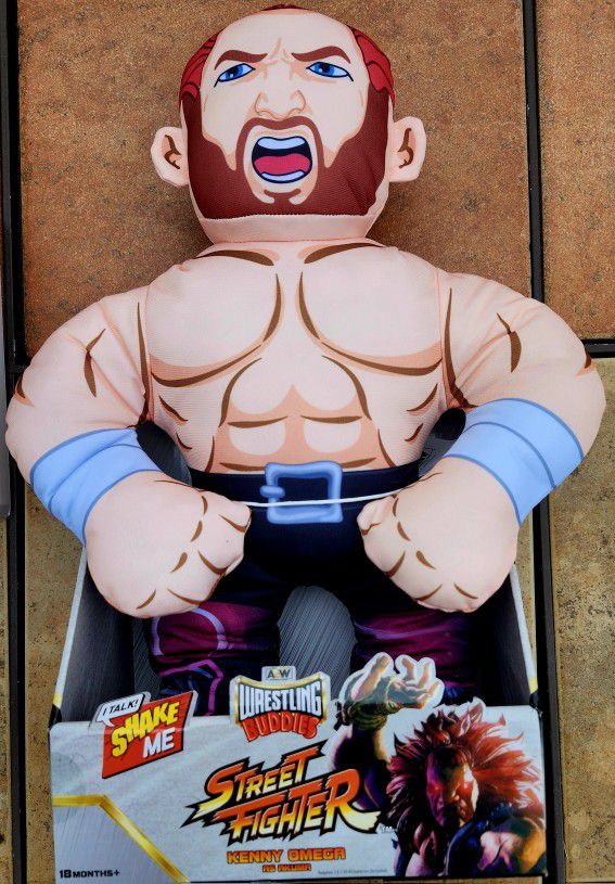 Aew Street Fighter Kenny Omega Wrestling Doll