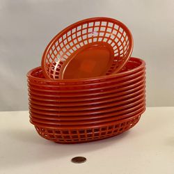 12 Oval Fast Food Baskets - Ship Only