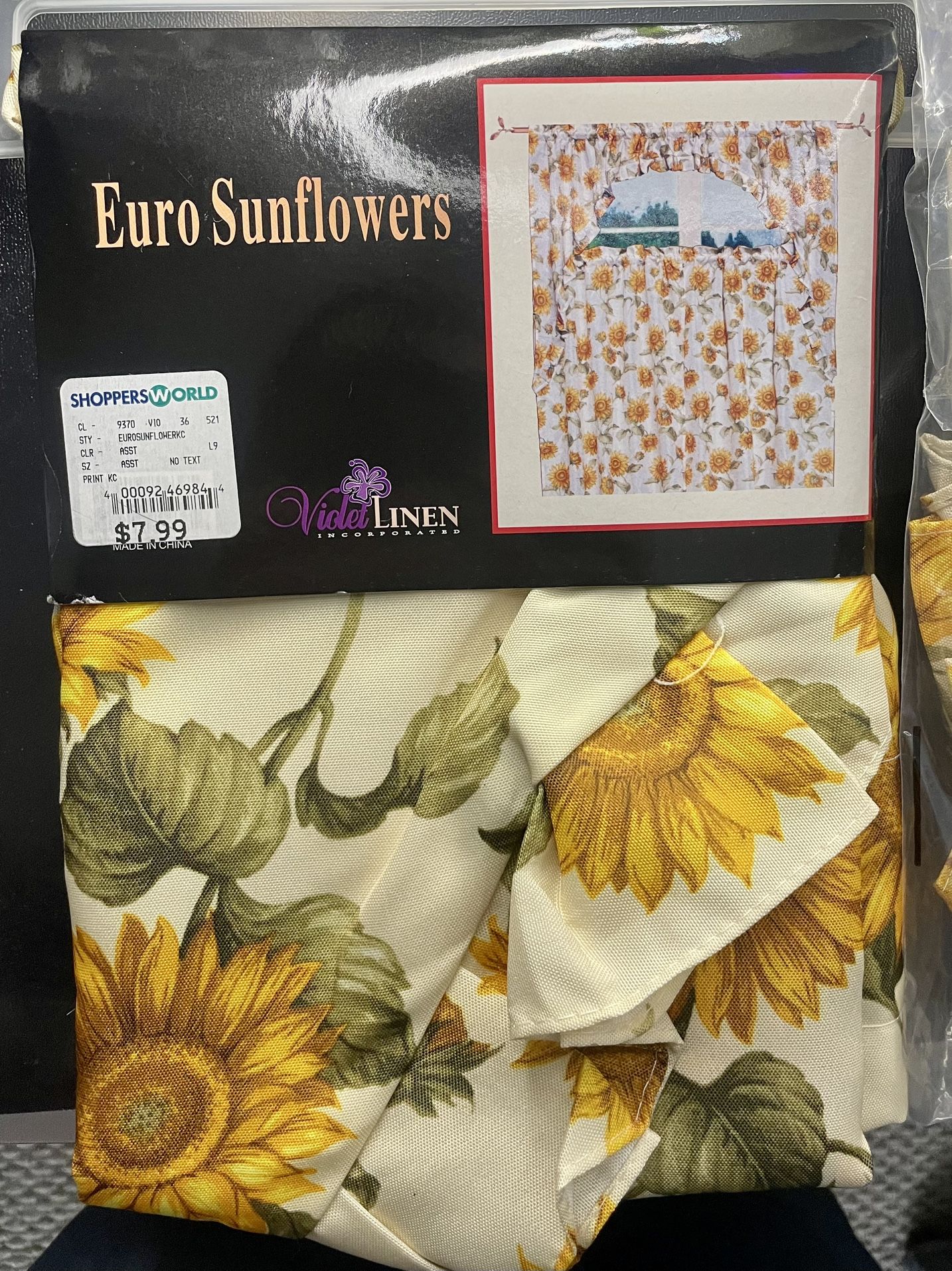 Sunflower Curtains for Kitchen
