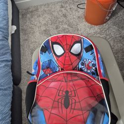 Spiderman Back Pack With Headphones 