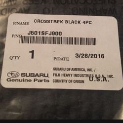 Subaru Crosstrek black 4pc floor mats