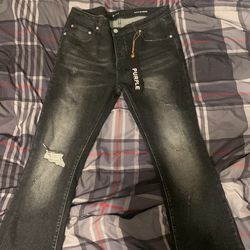 Purple jeans
